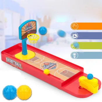 Mini Baloncesto de los Juegos de Mesa Portátil de Juguete Deportes de Padre-hijo de los Niños Dedo Aros de Tiro de la Bola de Juguetes Para los Niños de Escritorio de Juguetes Regalos