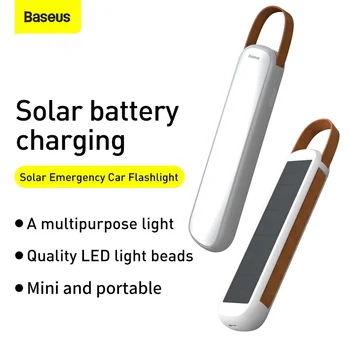 Baseus Luz USB Magentic Solar LED de la Lámpara del Coche de Iluminación de Emergencia Recargable USB Auto de la Lámpara de Lectura Luz de Noche Para la Casa de Acampar