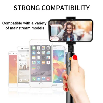 Selfie Stick Trípode Extensible de Bluetooth con control Remoto Inalámbrico Nueva para el iPhone XR/11/11 Pro/Xs/X Galaxy Note 10/S20/Google/Huawei