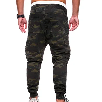 Plus Tamaño 4XL Hombres de Camuflaje Militar de Impresión Pantalones Multi Bolsillos de Carga Jog Pantalones de Sportswear Carga Deportivos de Macho