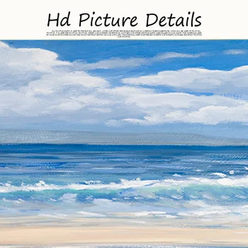 Natural de Cielo Mar Océano, Playa, Paisaje, Panorama Abstracto Pintura en tela, Carteles y Grabados de la Pared del Arte de la Imagen para la Sala de estar