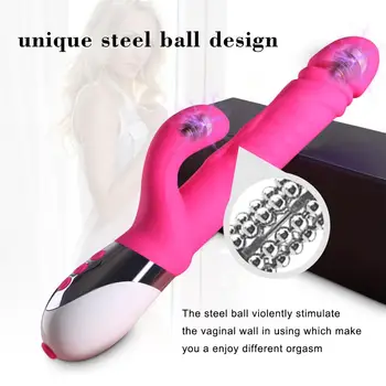 Consoladores grandes Vibrador para Mujeres Estimulador de Clítoris Bolas de Acero Vagina Vibrador del Sexo Femenino de Productos en la Tienda Juguetes eróticos Para una Pareja