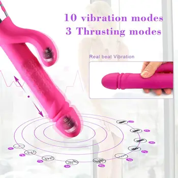Consoladores grandes Vibrador para Mujeres Estimulador de Clítoris Bolas de Acero Vagina Vibrador del Sexo Femenino de Productos en la Tienda Juguetes eróticos Para una Pareja