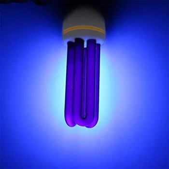 Bombilla E27 UV Ultravioleta Fluorescente de luz negra CFL Bombilla de Luz de Discoteca Germicida de Luz de la Lámpara de la Sala de estar de Casa de la Bombilla