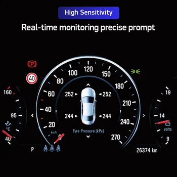4pcs TPMS para Hyundai Creta IX25 Sonata, Tucson-2018 52933-C1100 52933C1100 Monitor de Sistema de Sensor Sensores de Presión de Neumáticos de Coche