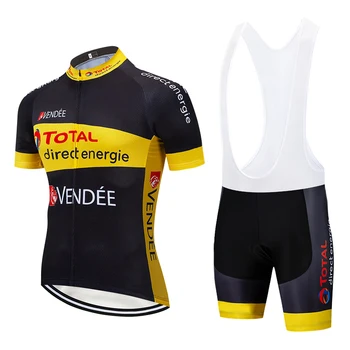 2020 NEGRO Directo TOTAL de JERSEY de CICLISMO 20D shorts Ropa Ciclismo para HOMBRE verano seco y rápido pro CICLISMO Maillot pantalones de desgaste
