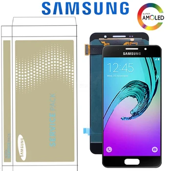 Original de 4,7 pulgadas Super AMOLED Pantalla Para Samsung Galaxy A3 2016 A310 a310 f SM-a310 f pantalla LCD Con Digitalizador de Pantalla Táctil de la Asamblea