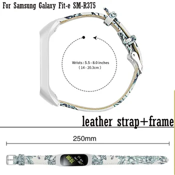 La moda Premium Retro Pulsera de cuero Para Samsung galaxy fit SM-R370 smartwatch Pulsera galaxy fit-e SM-R375 Correa de Reloj