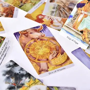 Tarot de el Oro Rueda de 78 Cartas de Cubierta de la Edición en ruso Inspirado por los Cuentos de Hadas Mila Losenko Aeclectic Crujiente de Adivinación Juego
