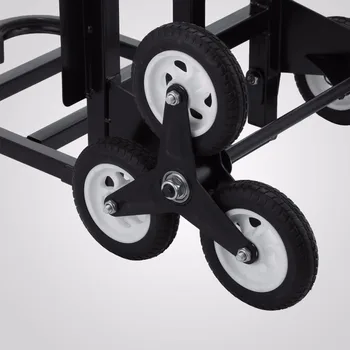 SUBIR ESCALERAS SACO de la CARRETILLA de rueda única diseñada con material de Acero al Carbono de 6 Ruedas, Subir Escaleras, doblar la mano carro