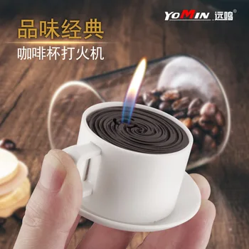 Encendedores y Accesorios de Fumar, Creativo taza de café más ligero, regalos Creativos