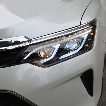 Car Styling para 2016 2017 Toyota Camry V55 LED Faro Nuevo Camry drl Faros Lente de Doble Viga H7 de Xenón HID