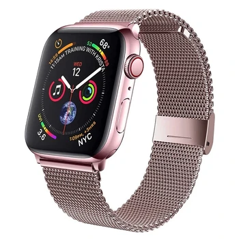 Milanesa de Apple venda de Reloj de Acero Inoxidable de iWatch la banda 1 2 3 4 5 las Mujeres de los Hombres de la Pulsera de la Banda 38 40 42 44 mm Correa para Smart wathces