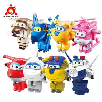 Super Alas Cuatro equipos de Transformación-un-Bots 4PK Caliente de la Venta de Robots de Figuras de Acción de Transformación Para los Niños Regalos de Cumpleaños
