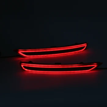 LED en la parte Trasera Parachoques Reflector de Luz de Cola para el Subaru Forester 2008-2018 la Conducción de la Señal de Freno Antiniebla Lente Rojo