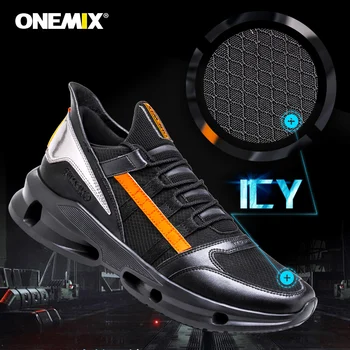 ONEMIX Par de Zapatos Transpirable Hombres Atheltic Zapatos para caminatas Ligeras Zapatillas de deporte al aire libre, chaussure homme Sport Zapatillas Mujer