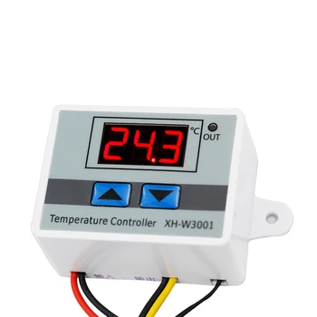Controlador de Temperatura Digital 12V/24V/220V de la Calidad de Regulador Térmico Termopar Termostato Con Display LCD XH-W3001
