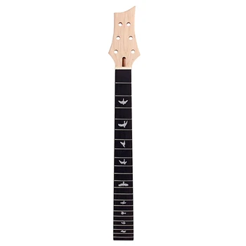 Nueva 1Pcs Cuello de la Guitarra de Madera Maciza de Arce de 22 Traste 24.75 Pulgadas del mástil de la Guitarra Eléctrica,Color Negro