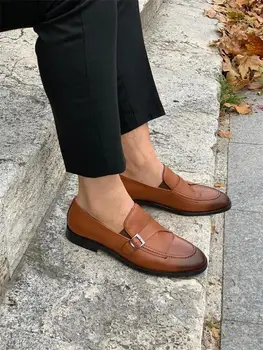 Los Zapatos de los hombres de Alta Calidad de Cuero de la Pu de la Moda Nueva Elegante Diseño del Slip-en los Zapatos Casual Formal Básica Zapatos Zapatos De Hombre HG009