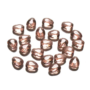 StreBelle AAA de la Moda con Encanto claro gota de cristal perlas 8x6mm 10x8mm 12x10mm plana corazón perlas de vidrio, accesorios de la Joyería de 100pcs