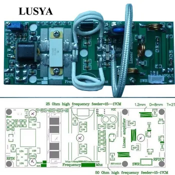 Lusya 100W FM VHF 80Mhz-170Mhz de RF Amplificador de Potencia de la Junta de APLICACIONES de DIY KITS De Ham Radio C4-001