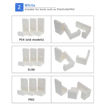 Soporte de pared para Rack Chip de Refrigeración del Soporte de la Pared de Palo Muelle Soporte Lanzador para PS4 para PS4 PRO/Slim de la Consola del Juego Colgando de la Impresión 3D de Plástico