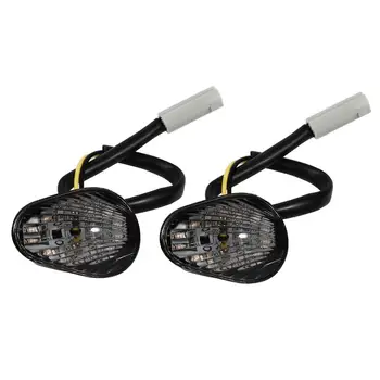 1 Par de 12 V, Ámbar LED de Señal de Giro Indicador de Luz de la Lámpara de empotrar Para Yamaha YZF R1 R6 R6S de Humo con 14 LEDs en cada una de las lámparas