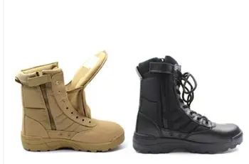 La primavera de botas de combate super especial de los militares del ejército de botas tácticas del ejército ventilador de entrenamiento al aire libre desierto de zapatos