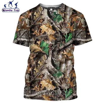 Mamba parte Superior de Malezas de Camuflaje Camiseta de los Hombres Salvajes de Caza Juego de 2020 Última Impresión 3D de la Selva de la Pasión de las Mujeres Camiseta de Renos Gracioso Ropa