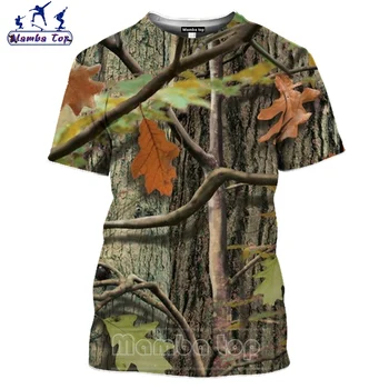 Mamba parte Superior de Malezas de Camuflaje Camiseta de los Hombres Salvajes de Caza Juego de 2020 Última Impresión 3D de la Selva de la Pasión de las Mujeres Camiseta de Renos Gracioso Ropa