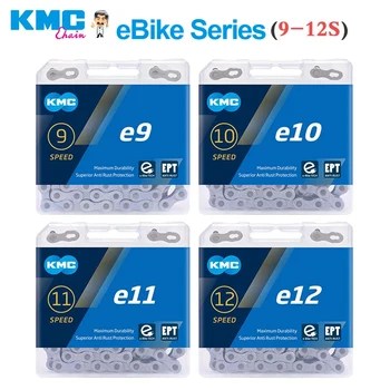 KMC E9 E10 E11E12 EPT e-Bike 9 10 11 12 velocidad de la cadena de 136 enlace MTB bicicleta de Carretera 9S 10S 11S 12S Anti-herrumbre de las cadenas de Eslabón perdido