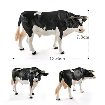 Nuevo Gran Vaca de Simulación de Granja de Ganado de Buey Toro estatuilla modelo Animal de decoración para el hogar en miniatura de hadas de la decoración del jardín accesorios modernos