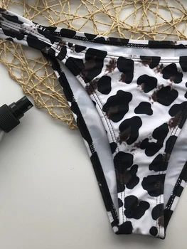ZTVitality Leopard Bikinis Push Up Bikini 2020 De La Nueva Llegada De Las Correas Acolchadas Bajo La Cintura De Los Trajes De Baño De Cuello En V Sexy De Trajes De Baño De Las Mujeres Biquini