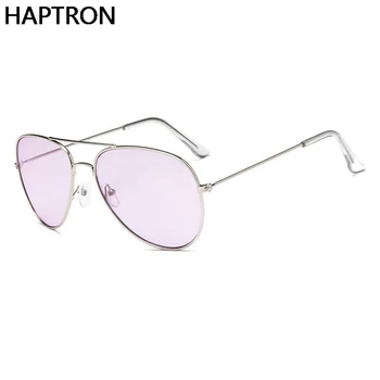 HAPTRON de Moda de gran tamaño color caramelo gafas de sol de las Mujeres de los Hombres de la Marca del Diseñador de Vasos Océano de Color Gafas de Sol amarillo/rosa de la lente