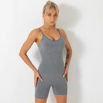 Una pieza de la serie de yoga para la mujer perfecta yoga traje de entrenamiento de gimnasio ropa perfecta cortos sin mangas peleles de los deportes de conjunto