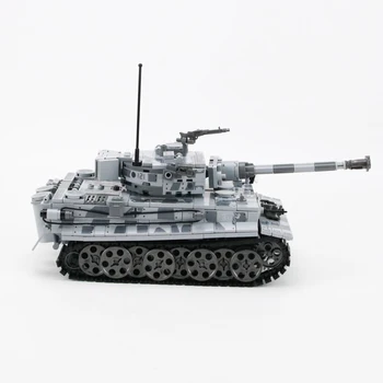 1154pcs Militar de Alemania Tanque Tiger Bloques de Construcción Militar de la 2 ª guerra mundial Tanque Soldado del Ejército de Arma de Montaje de Ladrillos de Juguetes Para los niños