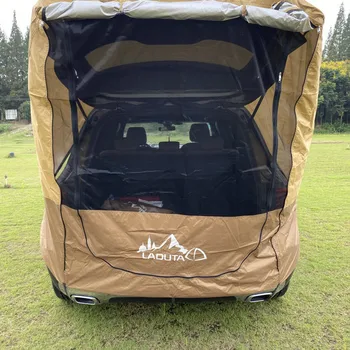 Tronco de coche de la Carpa Toldo a prueba de Lluvia Tour de Barbacoa al aire libre Auto-conducción Tour Barbacoa de Camping Coche de la Cola de la Extensión de la Tienda de campaña