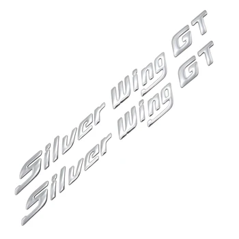 La motocicleta de la cola de la Calcomanía del cuerpo de la etiqueta Engomada 3D emblema De Honda silver wing / GT 250 400 600