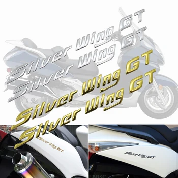 La motocicleta de la cola de la Calcomanía del cuerpo de la etiqueta Engomada 3D emblema De Honda silver wing / GT 250 400 600