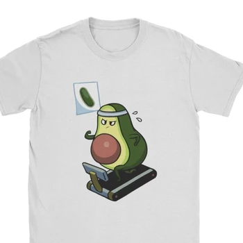 Los hombres de Avo-de Cardio de lunes Aguacate Tops Camiseta de Humor Vegana Divertido Guacamole de dibujos animados de los Alimentos de Algodón de Gimnasio Camisetas de Verano Camiseta