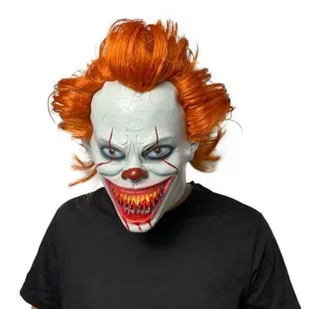 Horror Pennywise Joker Máscara De Cosplay De Stephen King Es El Capítulo Dos De Payaso De Máscaras De Látex Casco Fiesta De Halloween Puntales De Lujo Nuevo