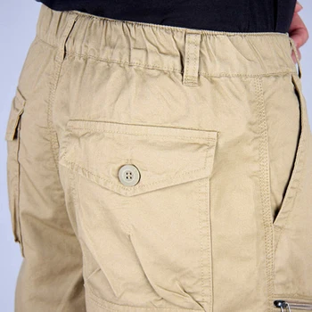 Multi-Bolsillo de la Recta Capri Recortada Pantalones Pantalones de los Hombres de Hip Hop de la Calle de la Carga de Trabajo de los Pantalones Overoles de los Hombres Casual Flojos de Pantalón de NUEVO
