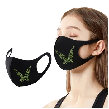 Unisex al aire libre de la Cara Transpirable Lavable Reutilizable 5PC Máscara Con la Máscara de la Cara Con Diseño De diamantes de Imitación de las Mujeres de la Cara de la Decoración de la Joyería