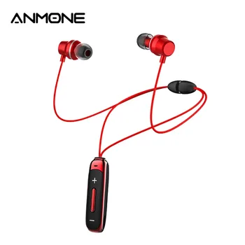 ANMONE BT315 Bluetooth de los Auriculares en la oreja los Auriculares Inalámbricos con micrófono Bass Deporte Magnético Auricular en la Oreja los Auriculares para Teléfonos Móviles