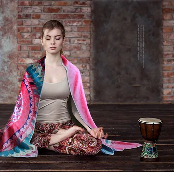Antideslizante Yoga Mat Toalla Cubierta Anti Skid de la Microfibra de la Estera de Yoga Tamaño de 72