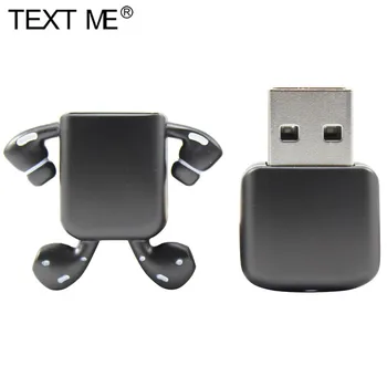 El TEXTO ME Metal Amarillo USB 2.0 Pendrive Unidad Flash de 64 gb 32 GB 16 GB 8 GB 4 GB Nueva memoria USB del Metal del Oro Negro
