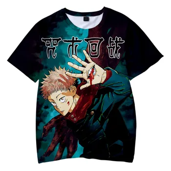 Nueva Jujutsu Kaisen Yuji Itadori Cosplay T-shirt Gojo Satoru terylene chico del Verano Tops Camisetas