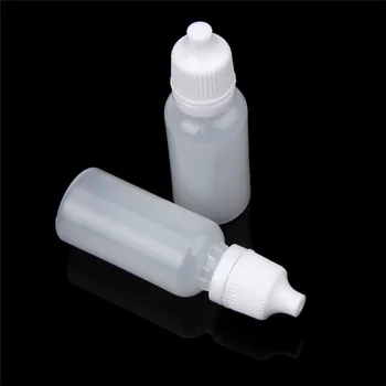100PCS /50PCS/25PCS 15ml de Plástico Vacías Exprimible Gotero de viaje Botellas de Ojos Líquido Gotero Fácil de llevar P#