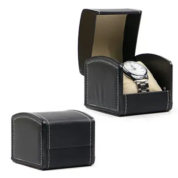 De lujo de Cuero de Imitación Caja de Reloj Con la Almohada Paquete de Caso de la Pulsera tenedor del Soporte Nuevo N11_D