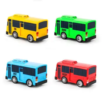 4pcs/pack de dibujos animados Mini TAYO Bus Taxi de Vuelta a los Niños Juguetes Educativos de Pequeño Autobús de corea Anime Modelo de los Autobuses para que los Niños los Regalos de Navidad